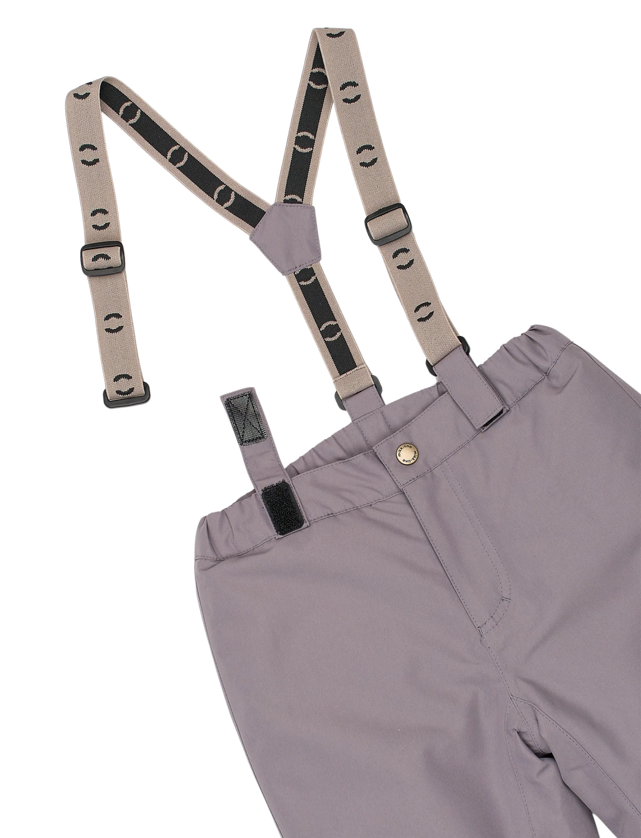 mikk-line - Uni Snow Pant Solid - vinterbukser - shark - 2