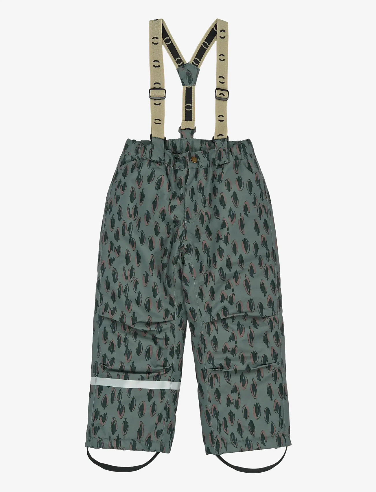 mikk-line - Uni Snow Pant AOP - vinterbukser - balsam green - 0