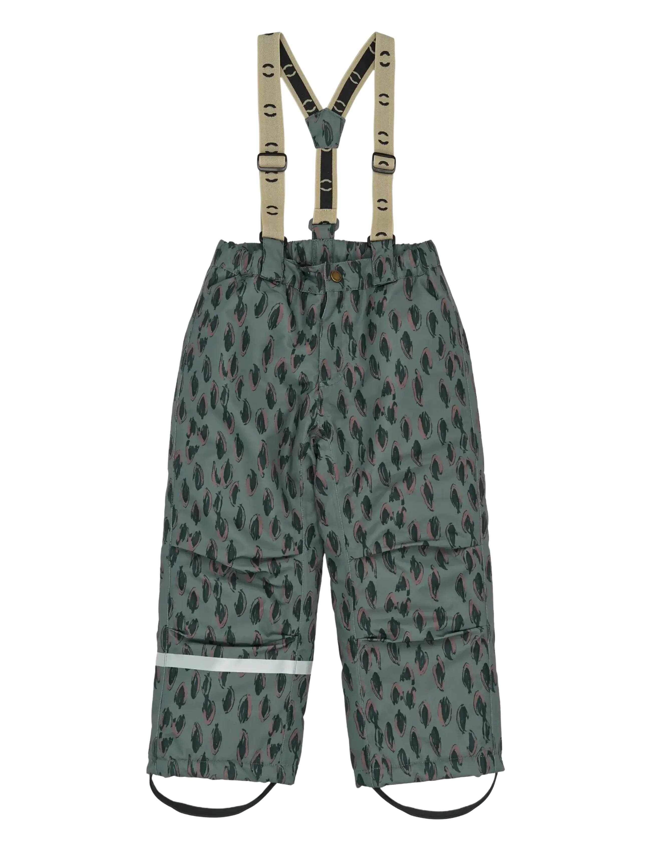 mikk-line Uni Snow Pant AOP - Ytterkläder - BALSAM GREEN / multi