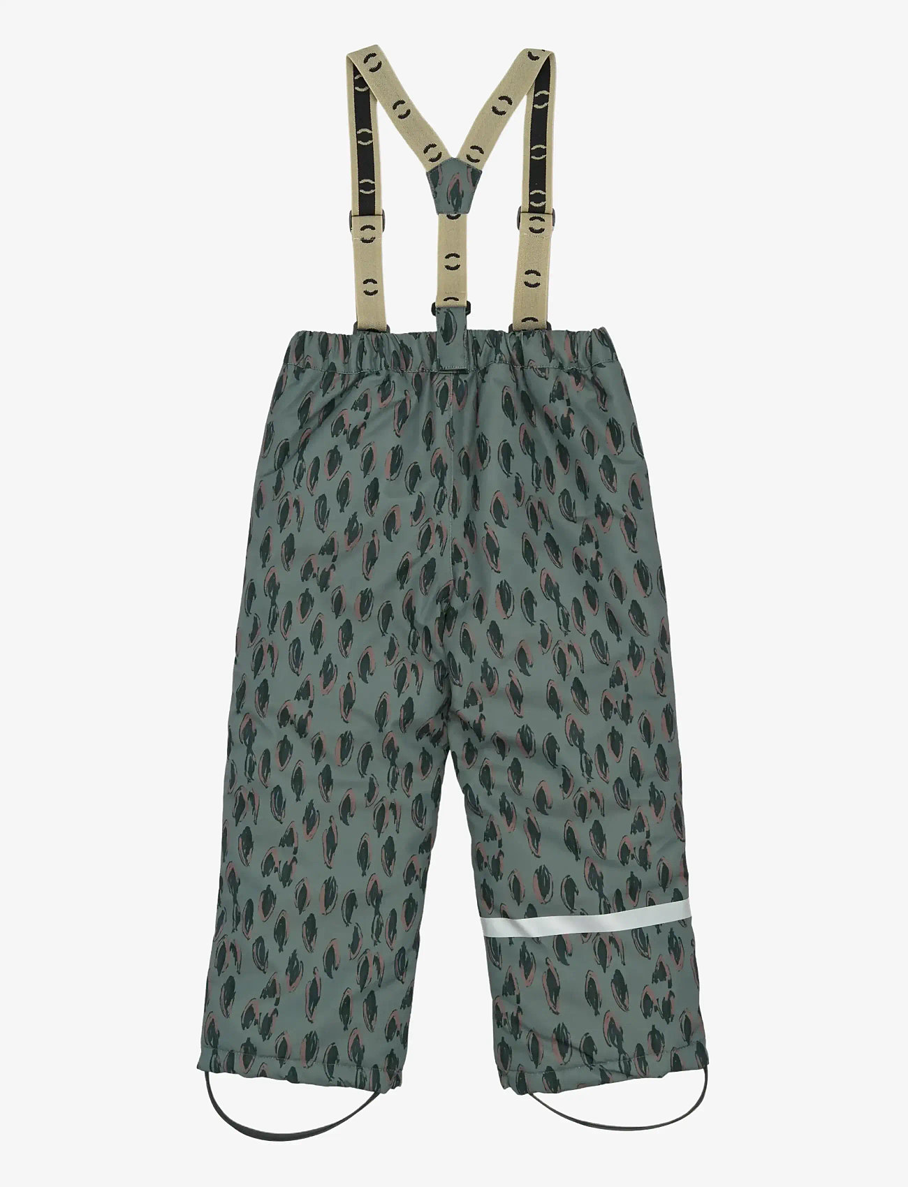 mikk-line - Uni Snow Pant AOP - vinterbukser - balsam green - 1