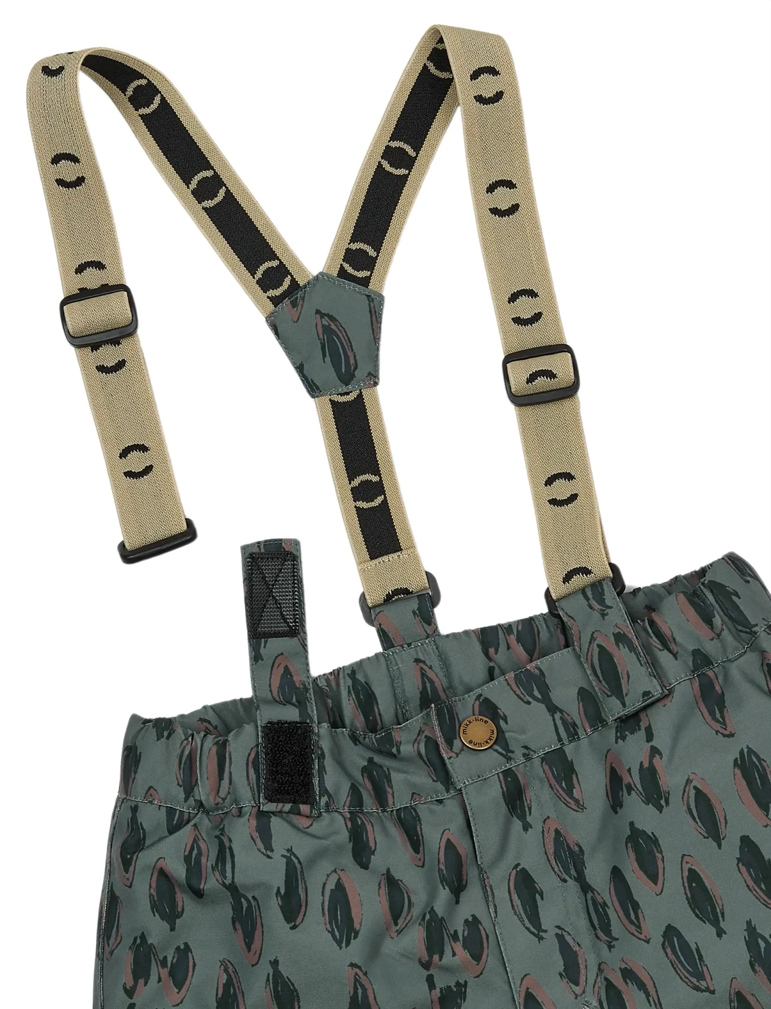 mikk-line - Uni Snow Pant AOP - overbroeken - balsam green - 2