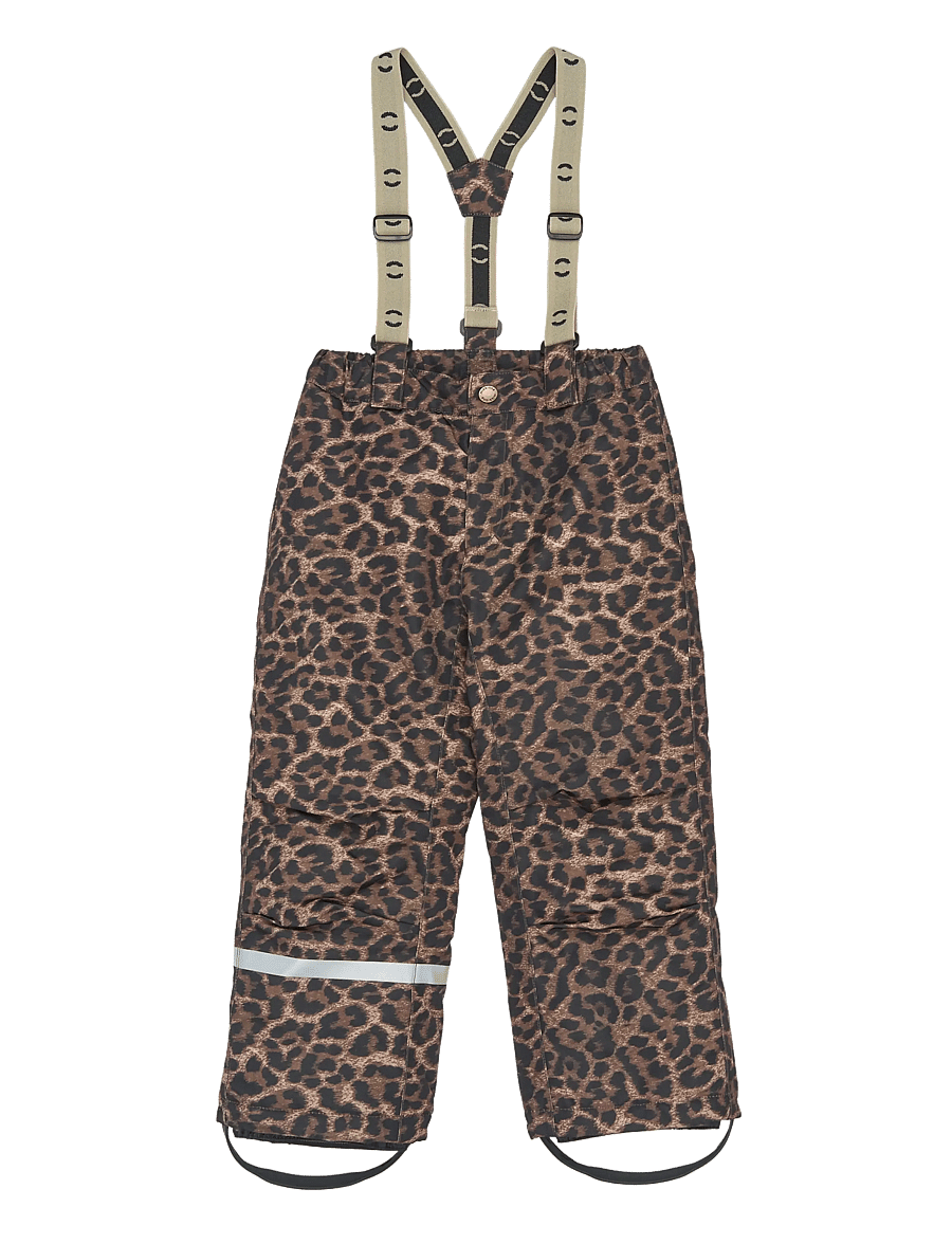 mikk-line - Uni Snow Pant AOP - vinterbukser - leo - 0