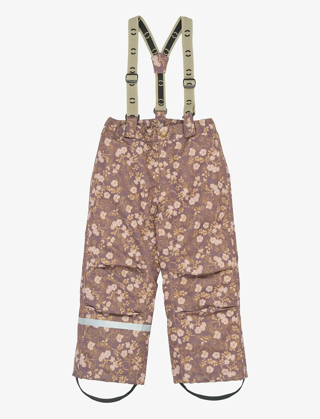 mikk-line - Uni Snow Pant AOP - vinterbukser - sparrow - 0