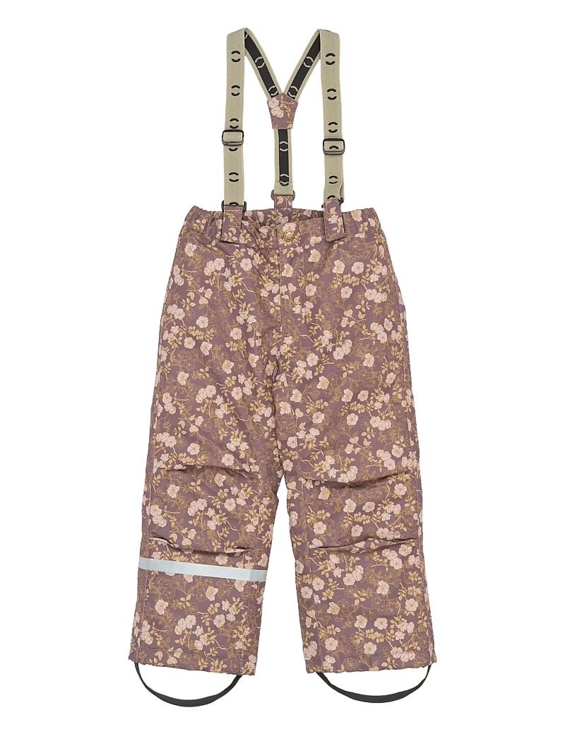 mikk-line - Uni Snow Pant AOP - vinterbukser - sparrow - 0