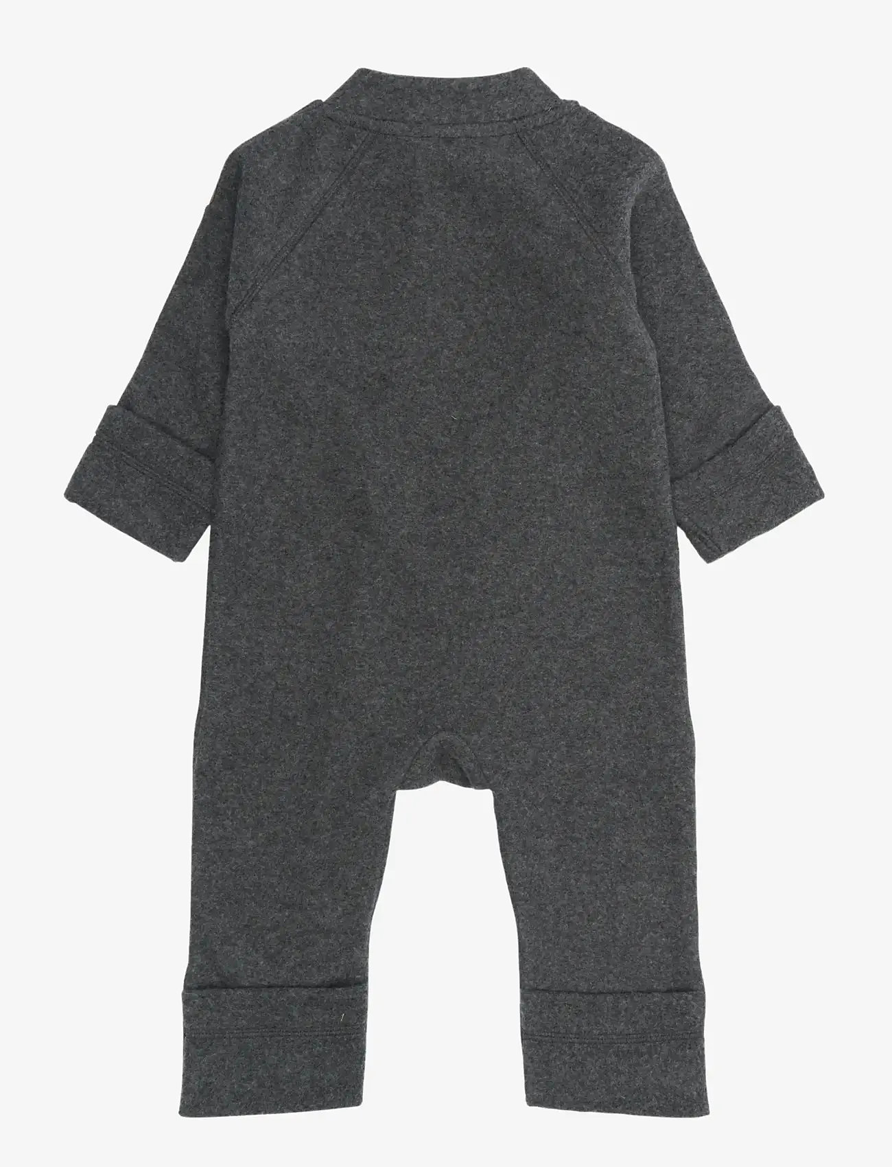 mikk-line - Cotton Fleece Baby Suit - fleece sæt - anthracite melange - 1