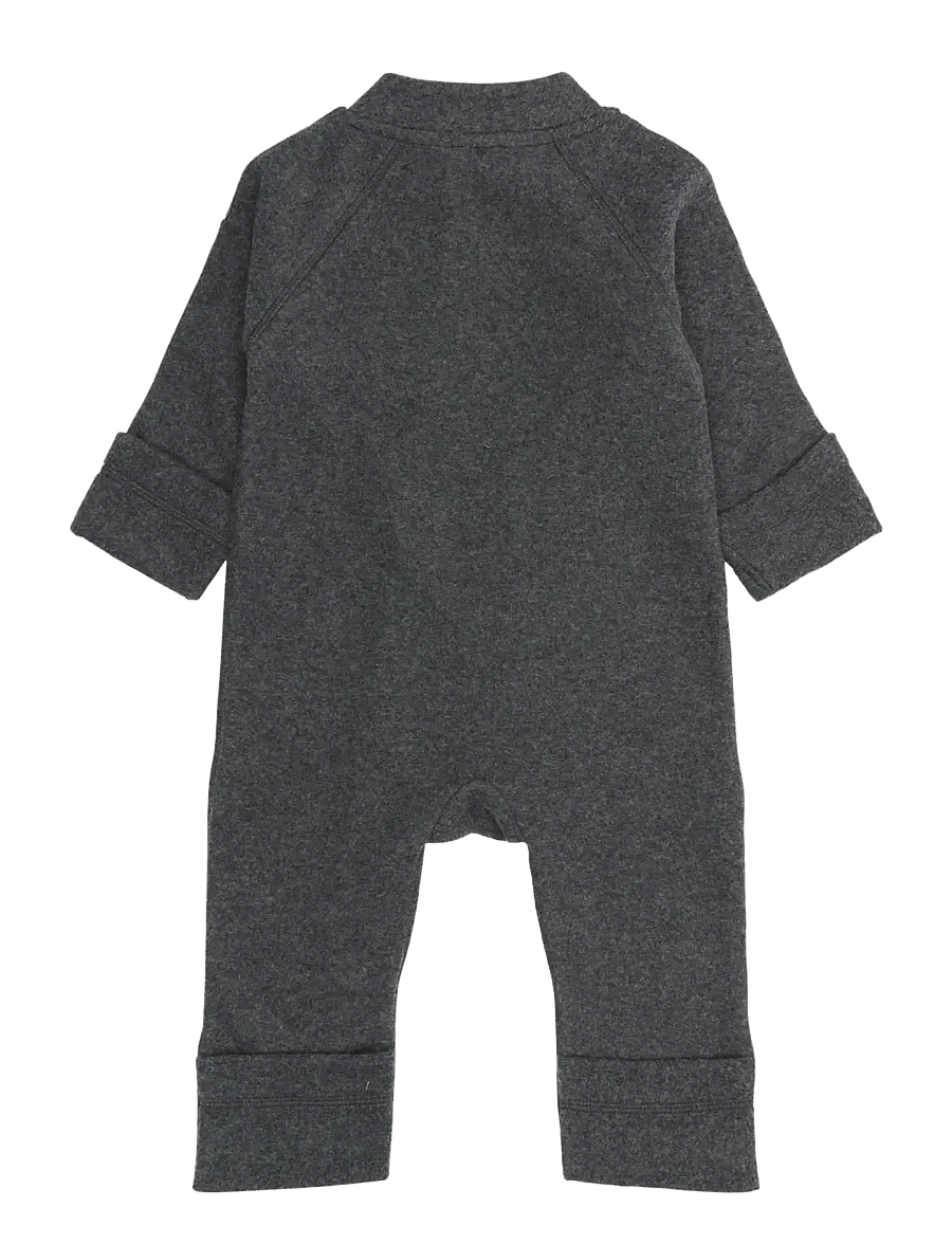 mikk-line - Cotton Fleece Baby Suit - fliisist komplektid - anthracite melange - 1
