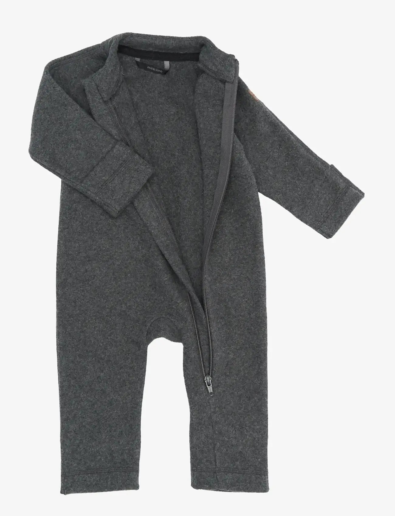 mikk-line - Cotton Fleece Baby Suit - fleece sæt - anthracite melange - 2