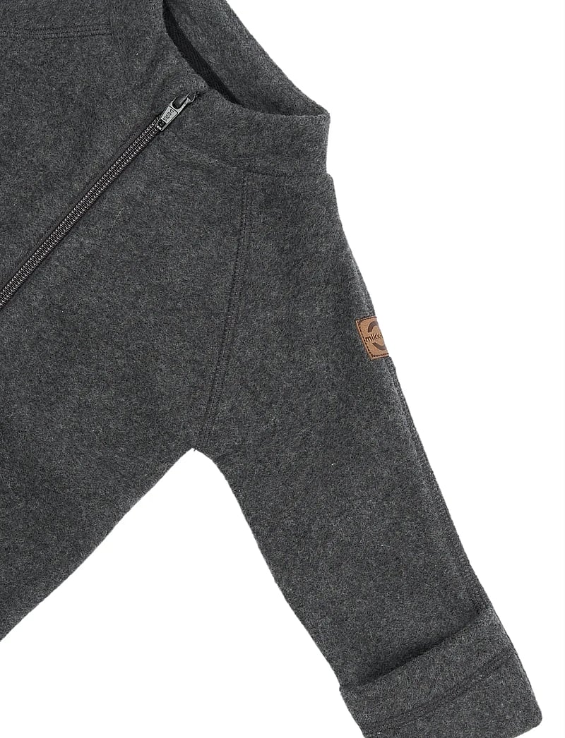 mikk-line - Cotton Fleece Baby Suit - fleece sæt - anthracite melange - 3
