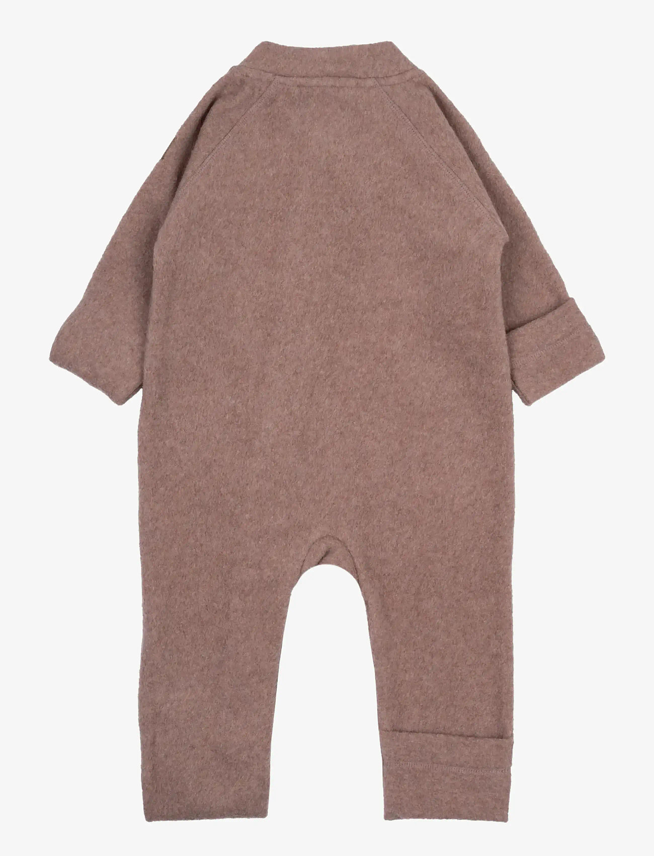 mikk-line - Cotton Fleece Baby Suit - fleece sæt - burlwood melange - 1