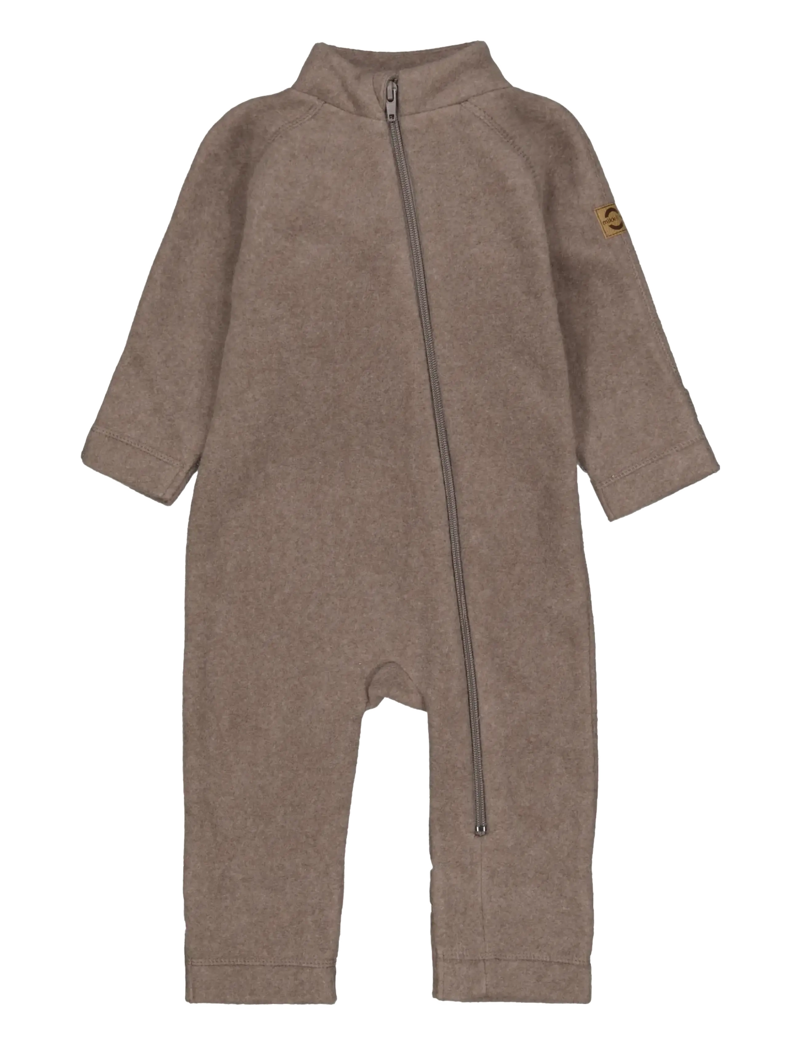 mikk-line Cotton Fleece Baby Suit, 104, Oberbekleidung, Braun - Suits, Kinder