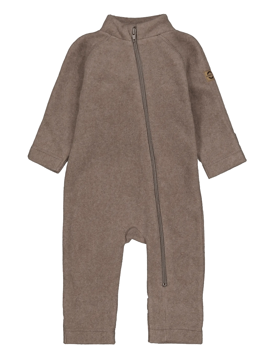 mikk-line - Cotton Fleece Baby Suit - fleece-sets - melange denver - 0