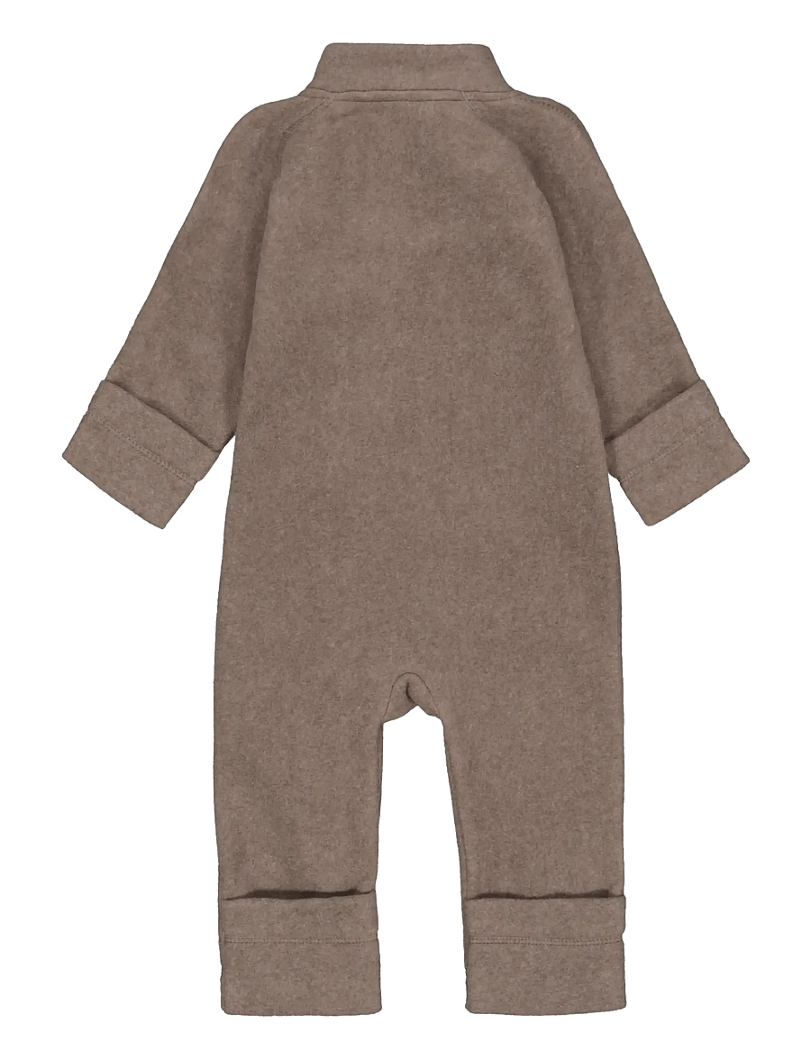 mikk-line - Cotton Fleece Baby Suit - fleece-sets - melange denver - 1