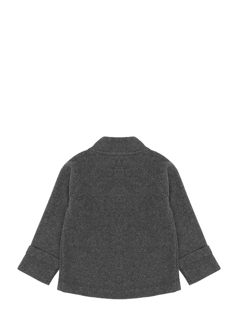 mikk-line - Cotton Fleece Baby Jacket - fleecejackor - anthracite melange - 1