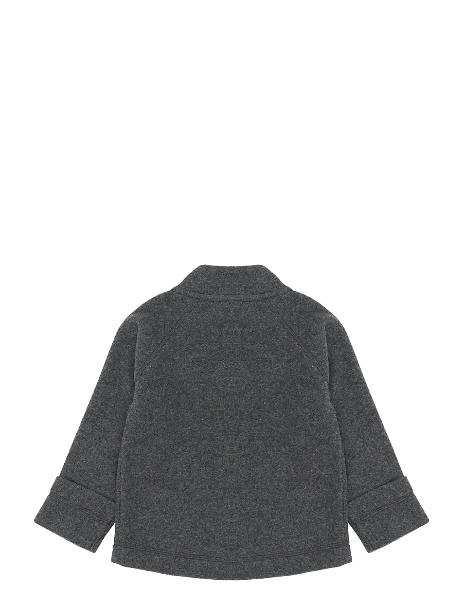 mikk-line - Cotton Fleece Baby Jacket - fleecejackor - anthracite melange - 1