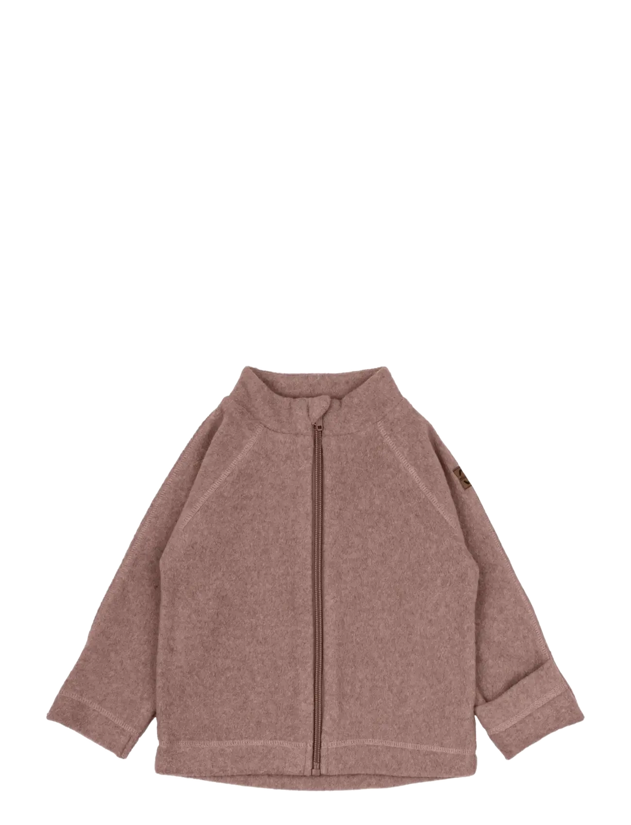 mikk-line Cotton Fleece Baby Jacket - Fleecejacke - BURLWOOD MELANGE / brown
