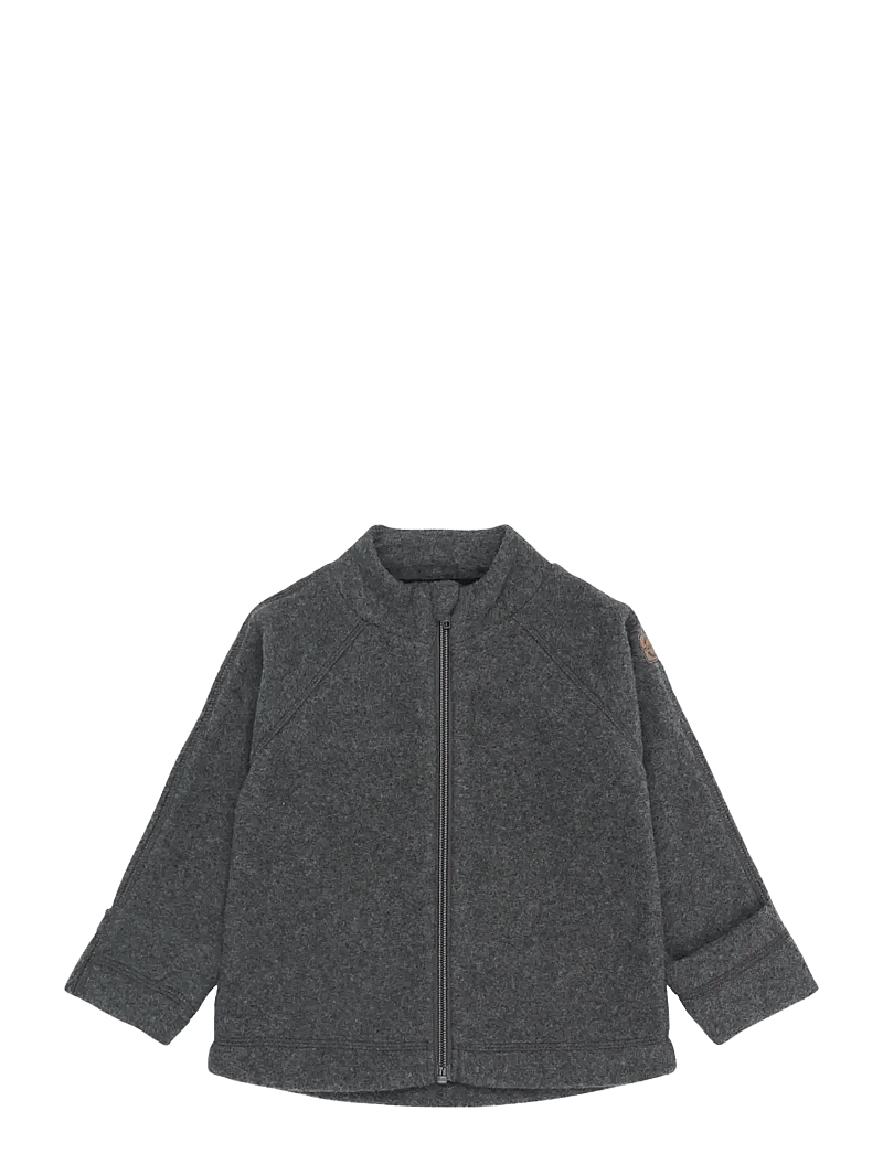 mikk-line - Cotton Fleece Jacket - fleecejacken - anthracite melange - 0