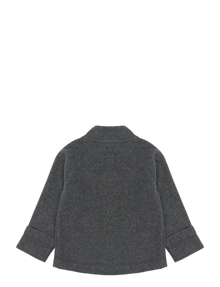 mikk-line - Cotton Fleece Jacket - fleecejakker - anthracite melange - 1