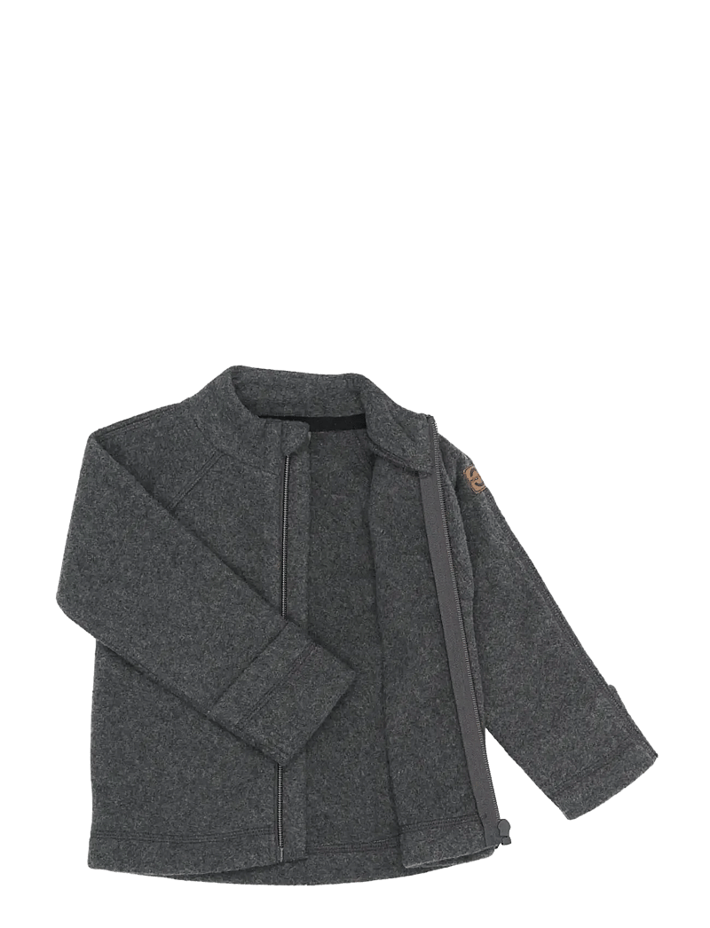 mikk-line - Cotton Fleece Jacket - fleecejacken - anthracite melange - 2