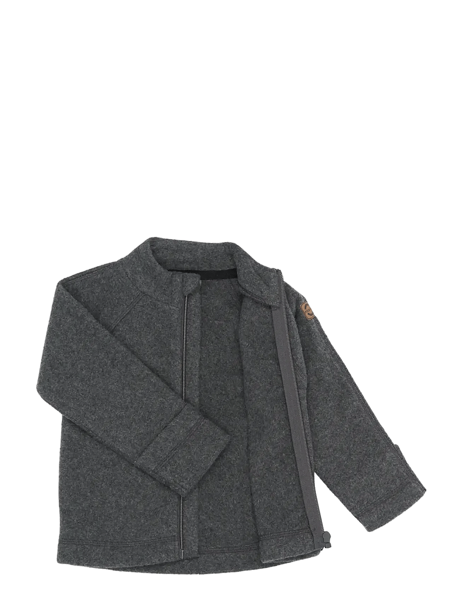 mikk-line - Cotton Fleece Jacket - fleecejakker - anthracite melange - 2
