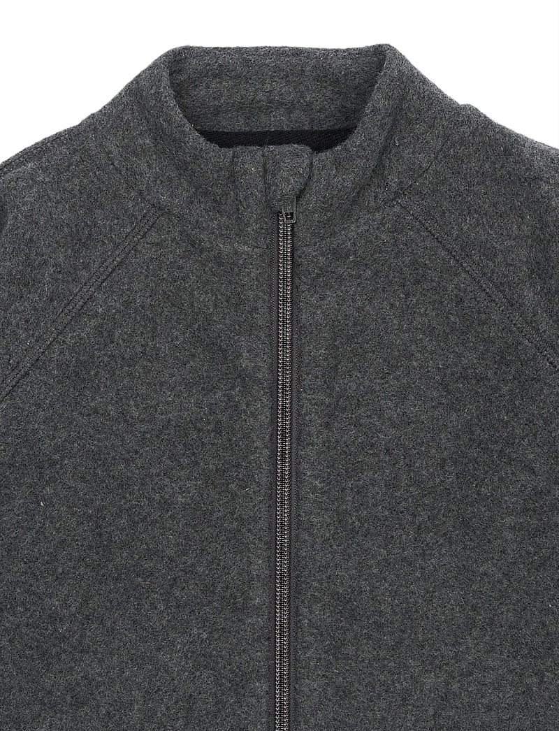 mikk-line - Cotton Fleece Jacket - fleecejacken - anthracite melange - 3