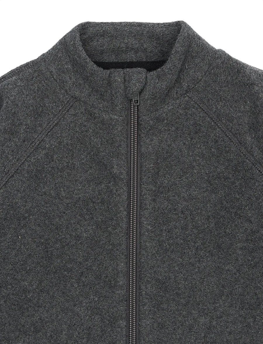 mikk-line - Cotton Fleece Jacket - fleecejakker - anthracite melange - 3
