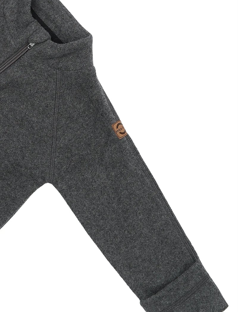 mikk-line - Cotton Fleece Jacket - fleecejacken - anthracite melange - 4