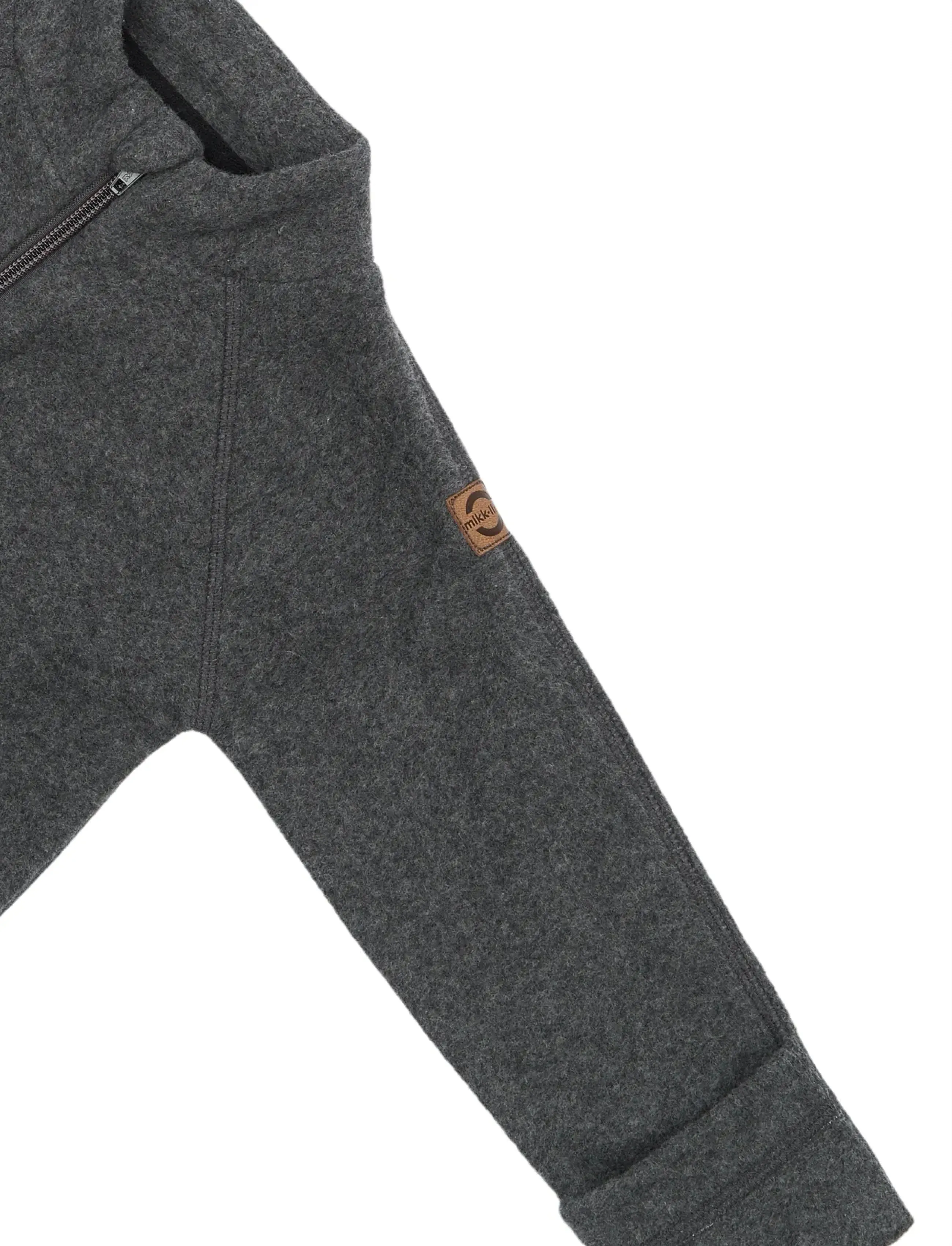 mikk-line - Cotton Fleece Jacket - herbstjacken - anthracite melange - 4