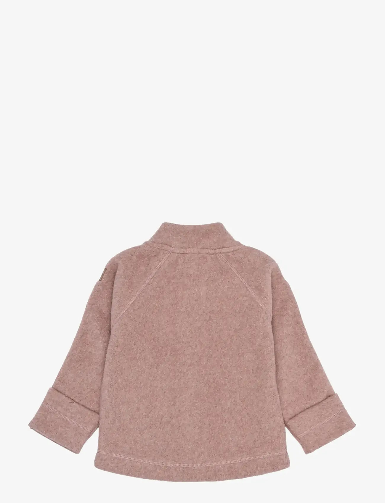 mikk-line - Cotton Fleece Jacket - fleecejackor - burlwood melange - 1