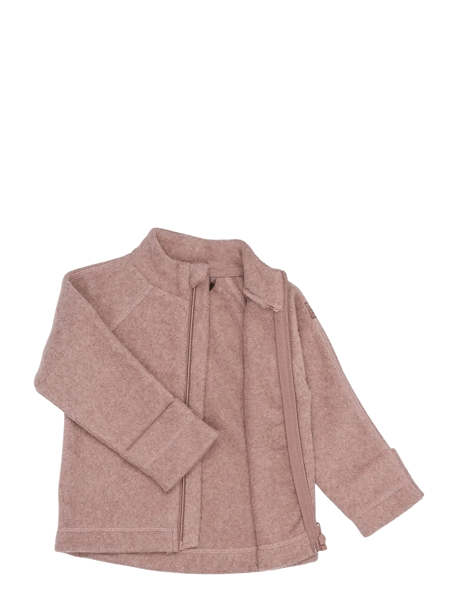 mikk-line - Cotton Fleece Jacket - fleecejacken - burlwood melange - 2