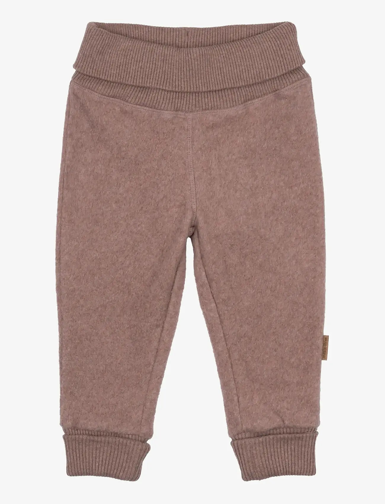 mikk-line - Cotton Fleece Pants - fleecebukser - burlwood melange - 0