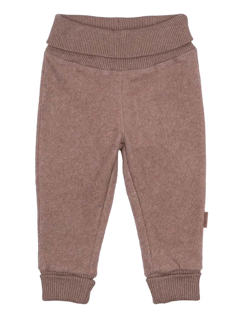 mikk-line - Cotton Fleece Pants - fleecebukser - burlwood melange - 0