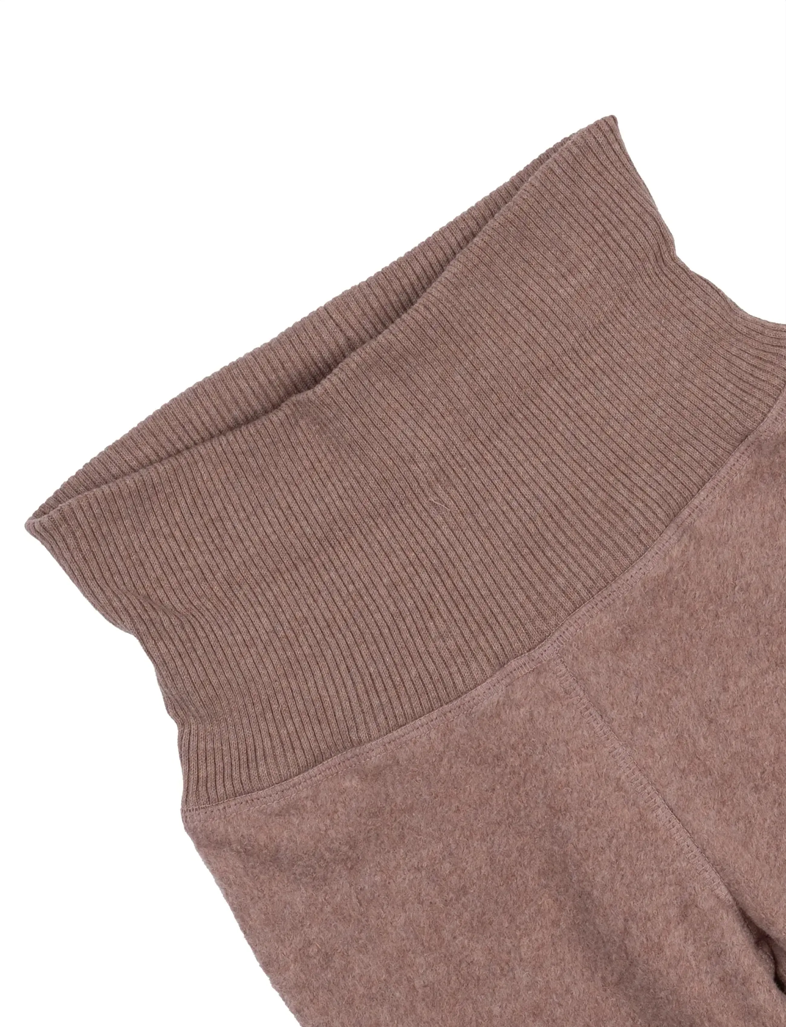 mikk-line - Cotton Fleece Pants - fleece trousers - burlwood melange - 2