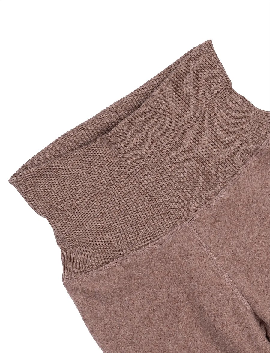 mikk-line - Cotton Fleece Pants - vilnonės kelnės - burlwood melange - 2