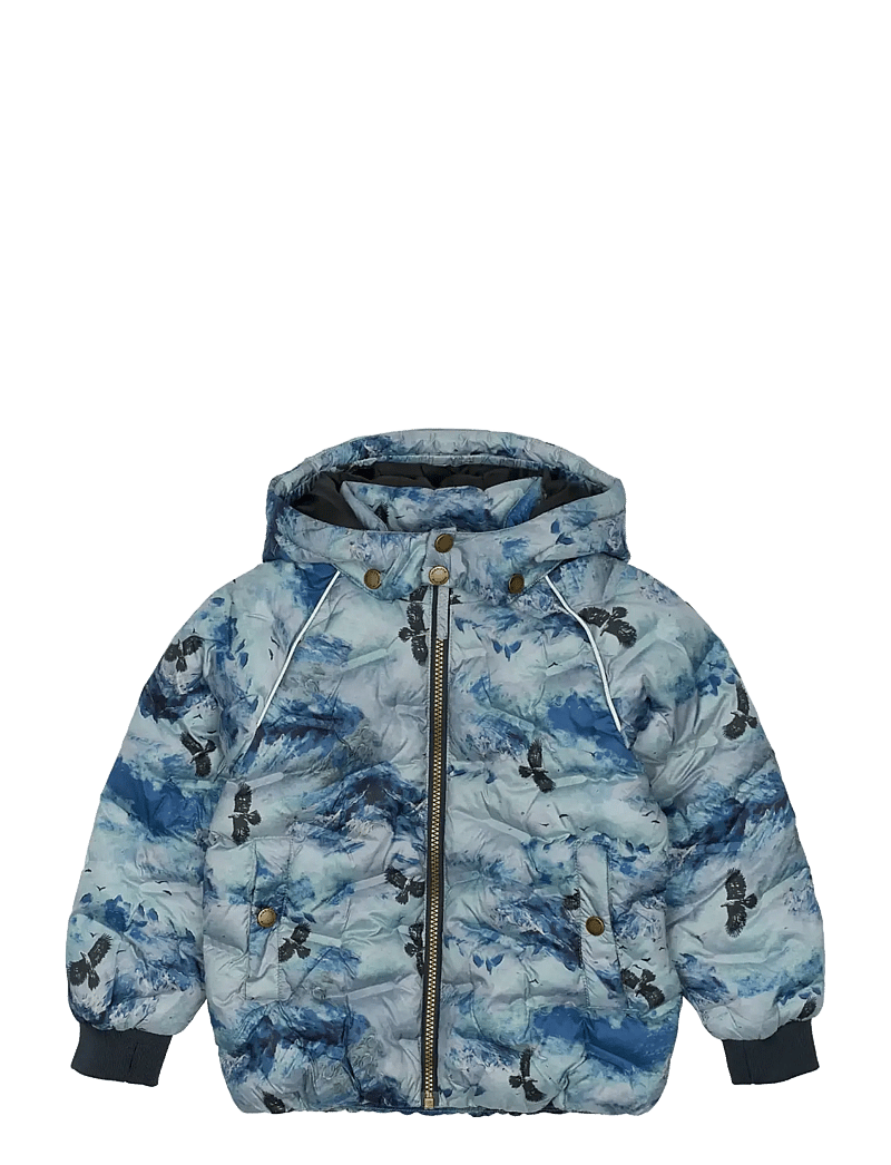 mikk-line - Puffer Jacket Aop Rec. - vinterjackor - blue nights - 0