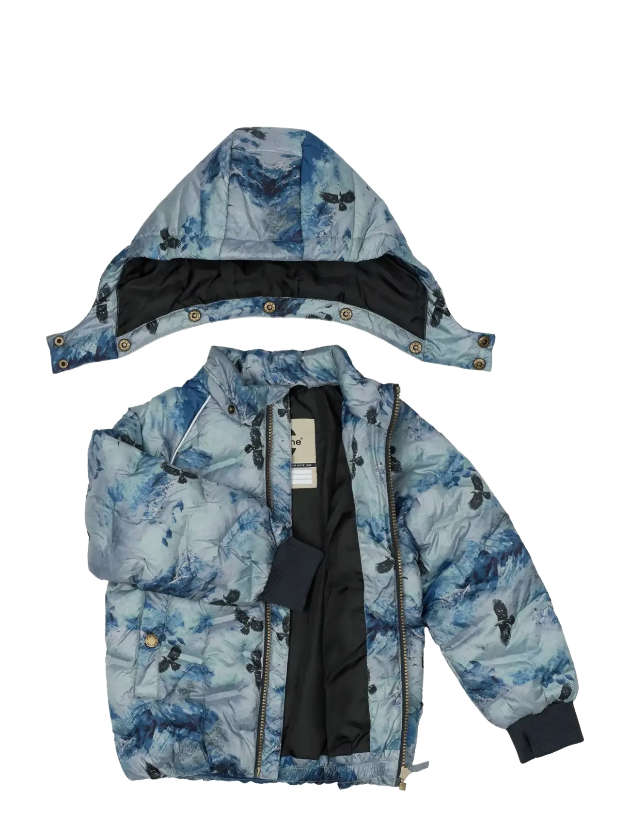 mikk-line - Puffer Jacket Aop - vinterjakker - blue nights - 2