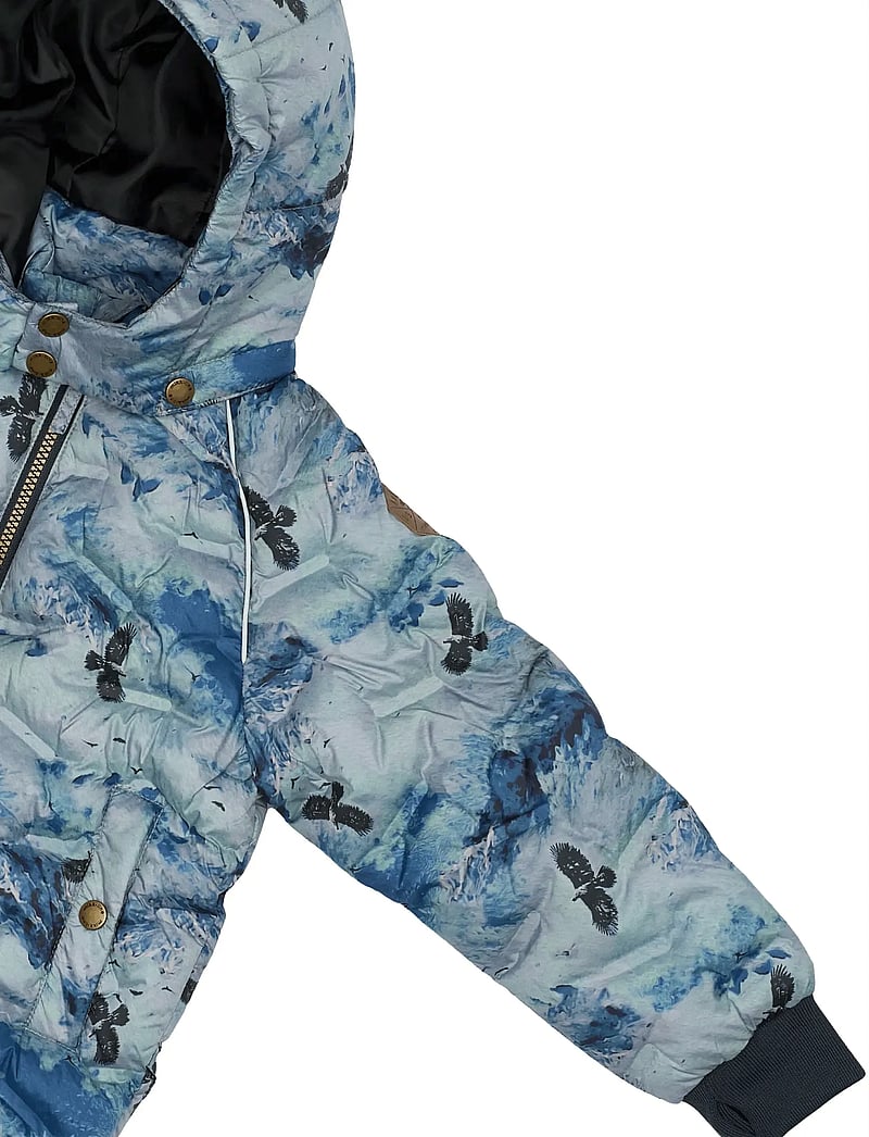mikk-line - Puffer Jacket Aop Rec. - vinterjackor - blue nights - 4