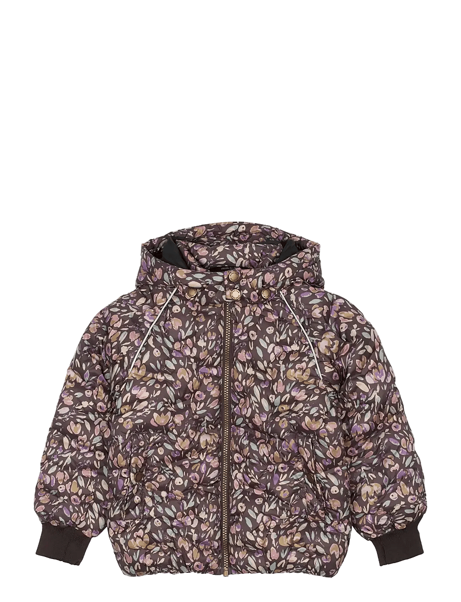 mikk-line - Puffer Jacket Aop - vinterjackor - raisin - 0