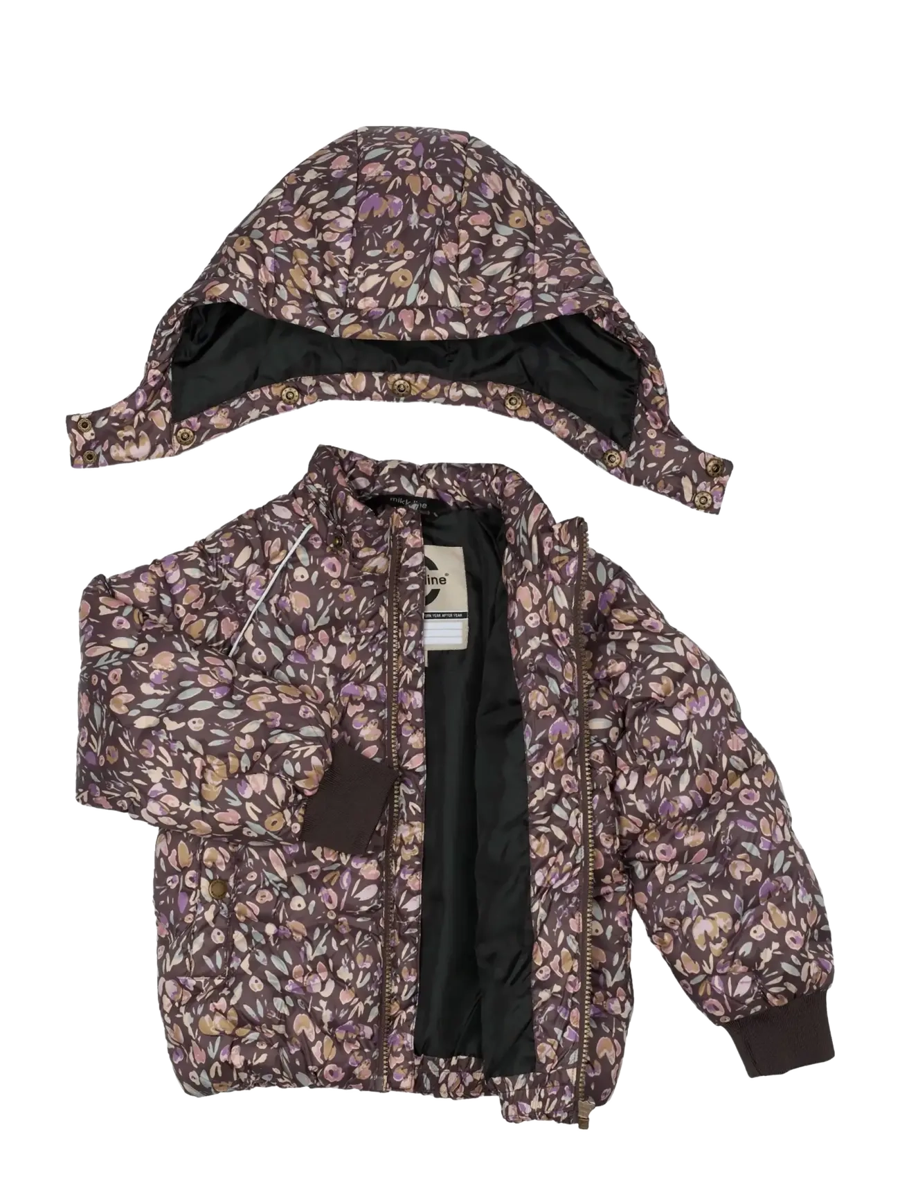 mikk-line - Puffer Jacket Aop - puhvis ja polsterdatud - raisin - 2