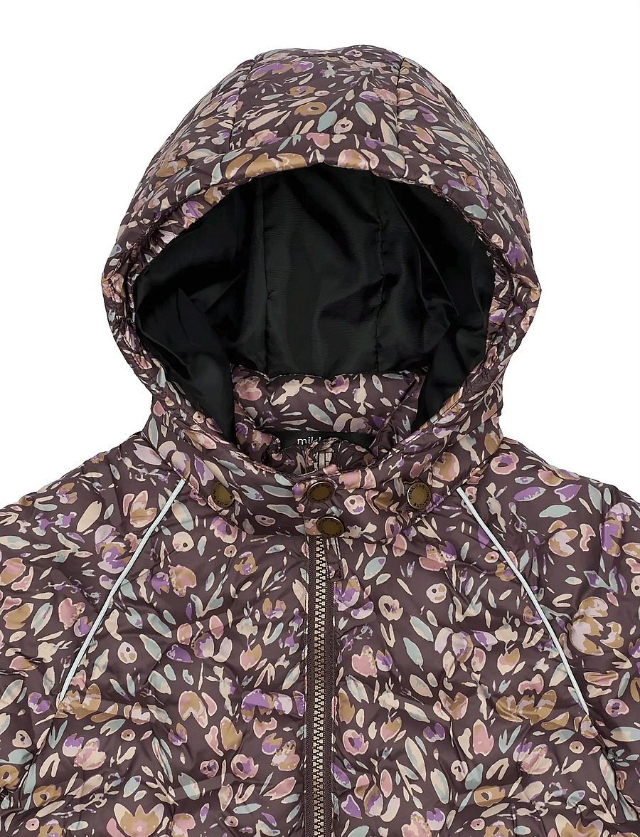 mikk-line - Puffer Jacket Aop - vinterjackor - raisin - 3