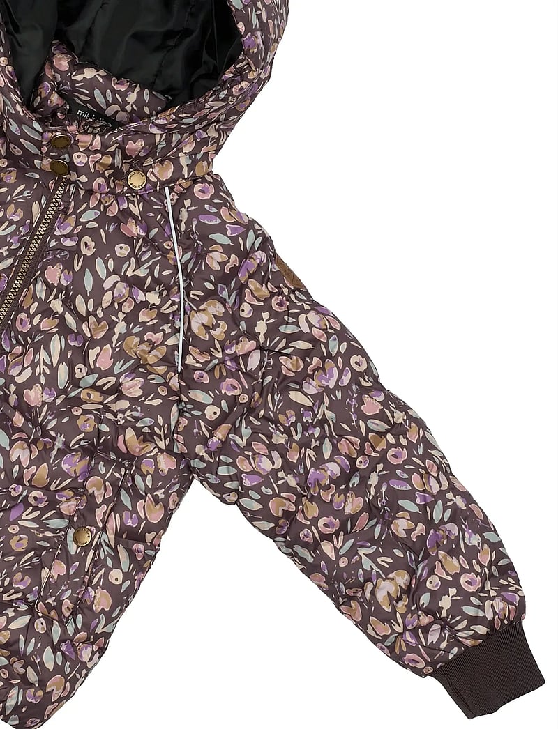 mikk-line - Puffer Jacket Aop - vinterjackor - raisin - 4