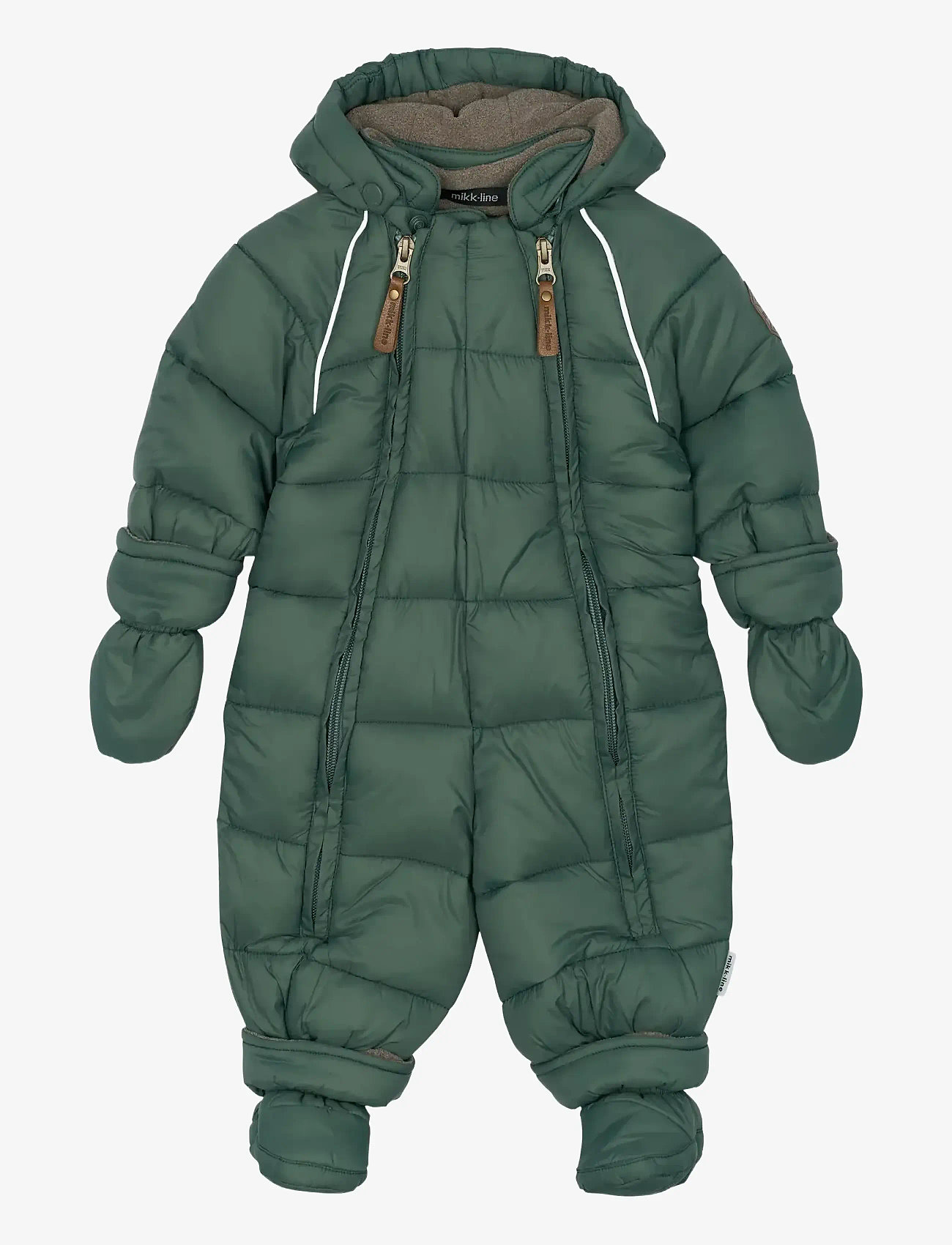 mikk-line - Puff Baby Suit w Acc Rec. - talvekombinesoon - balsam green - 1