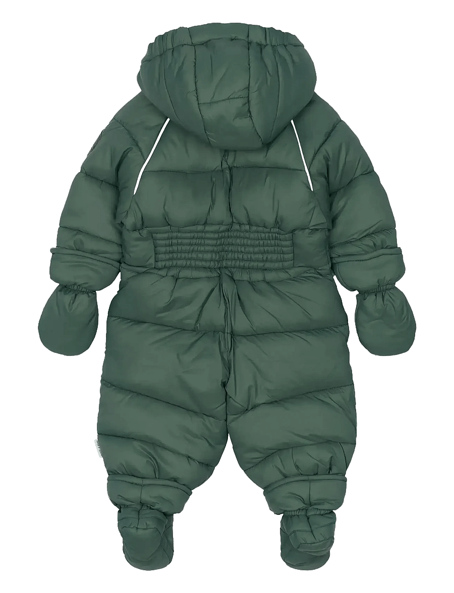 mikk-line - Puff Baby Suit w Acc Rec. - snowsuit - balsam green - 2