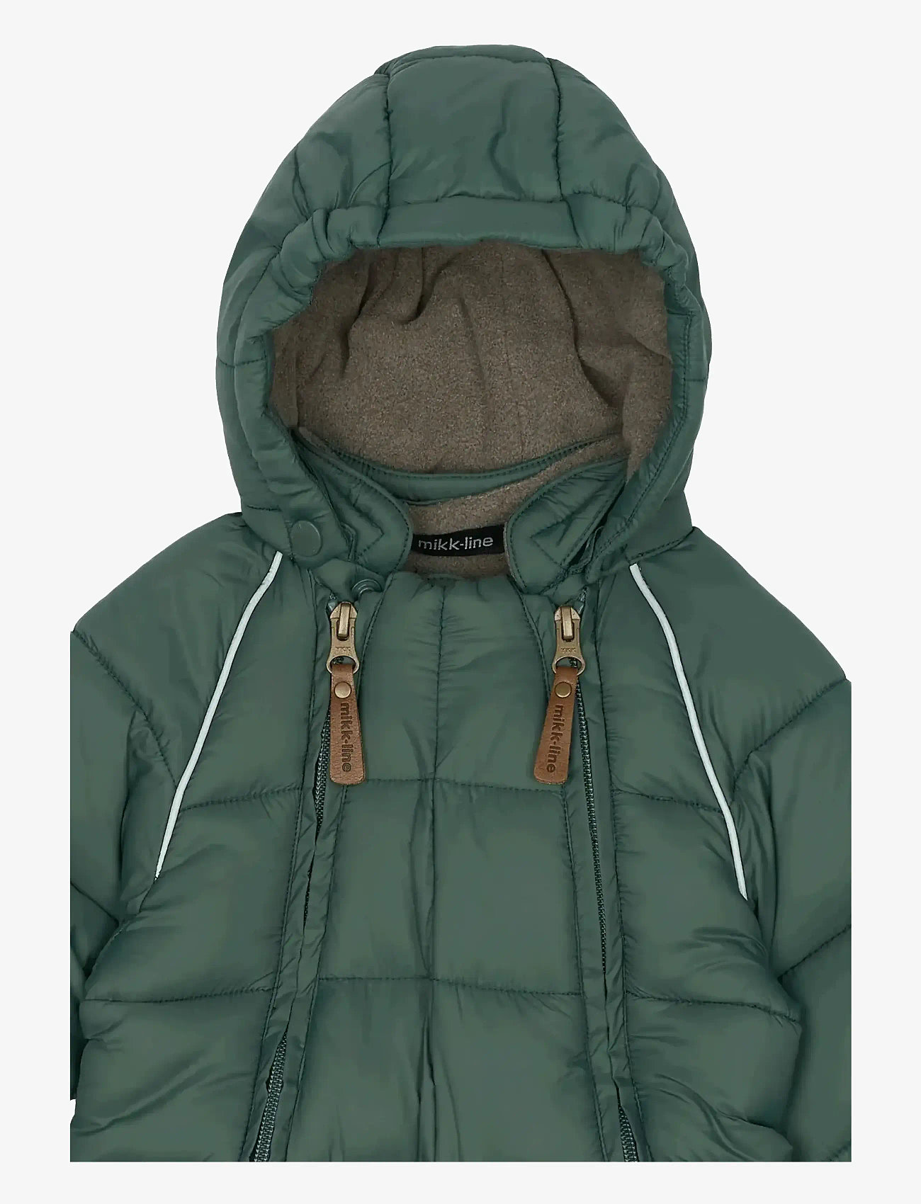 mikk-line - Puff Baby Suit w Acc Rec. - talvekombinesoon - balsam green - 4