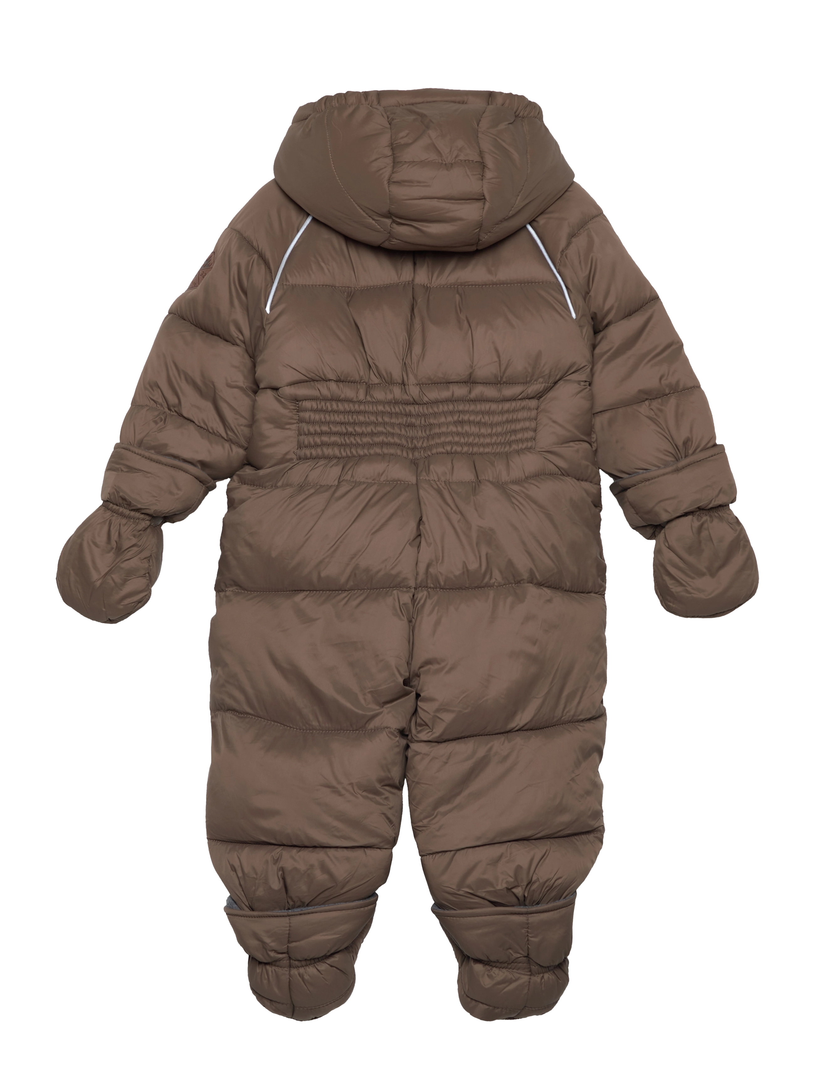 mikk-line - Puff Baby Suit w Acc Rec. - børn - chocolate chip - 1
