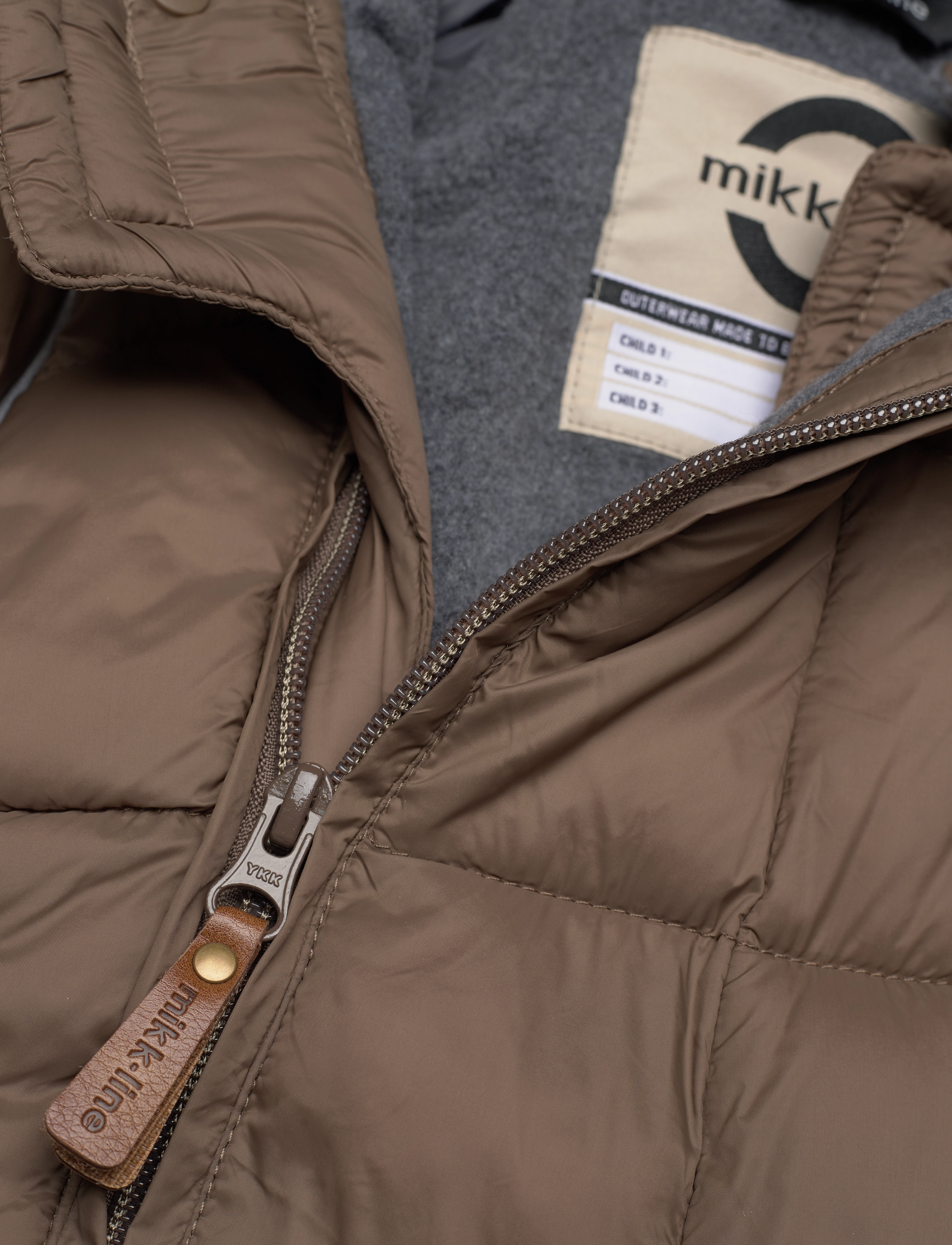 mikk-line - Puff Baby Suit w Acc Rec. - børn - chocolate chip - 2