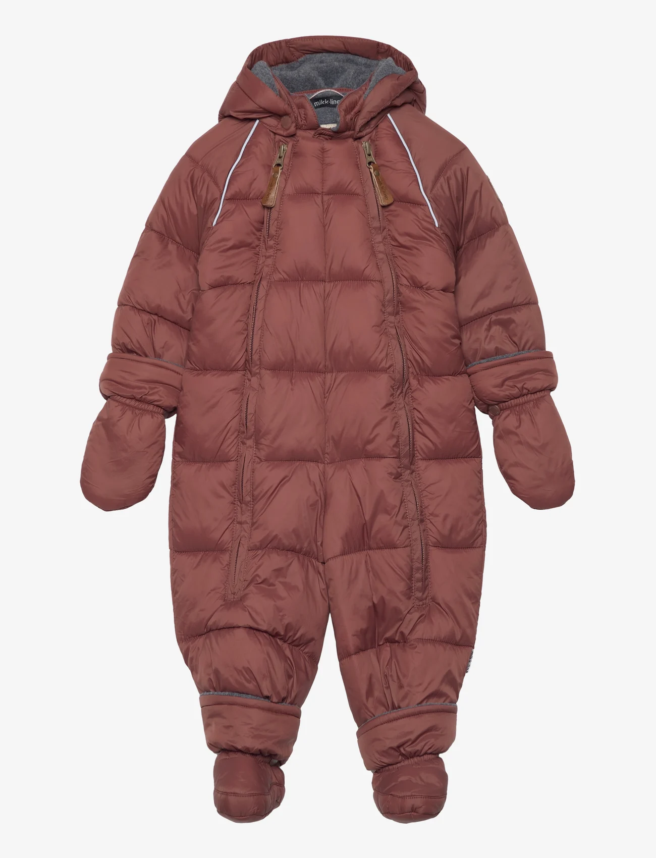 mikk-line - Puff Baby Suit w Acc Rec. - vinterdress - mink - 0