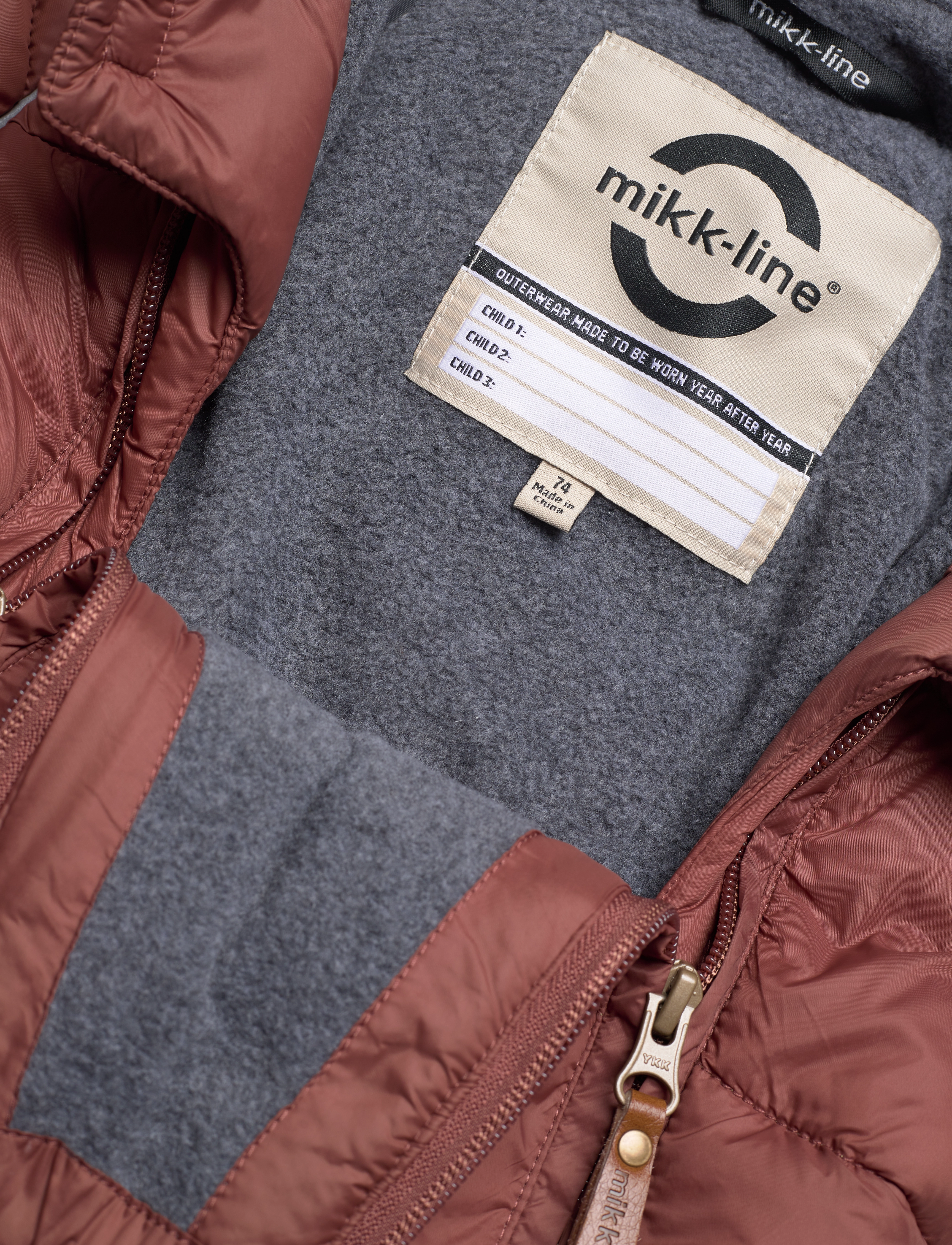 mikk-line - Puff Baby Suit w Acc Rec. - børn - mink - 2