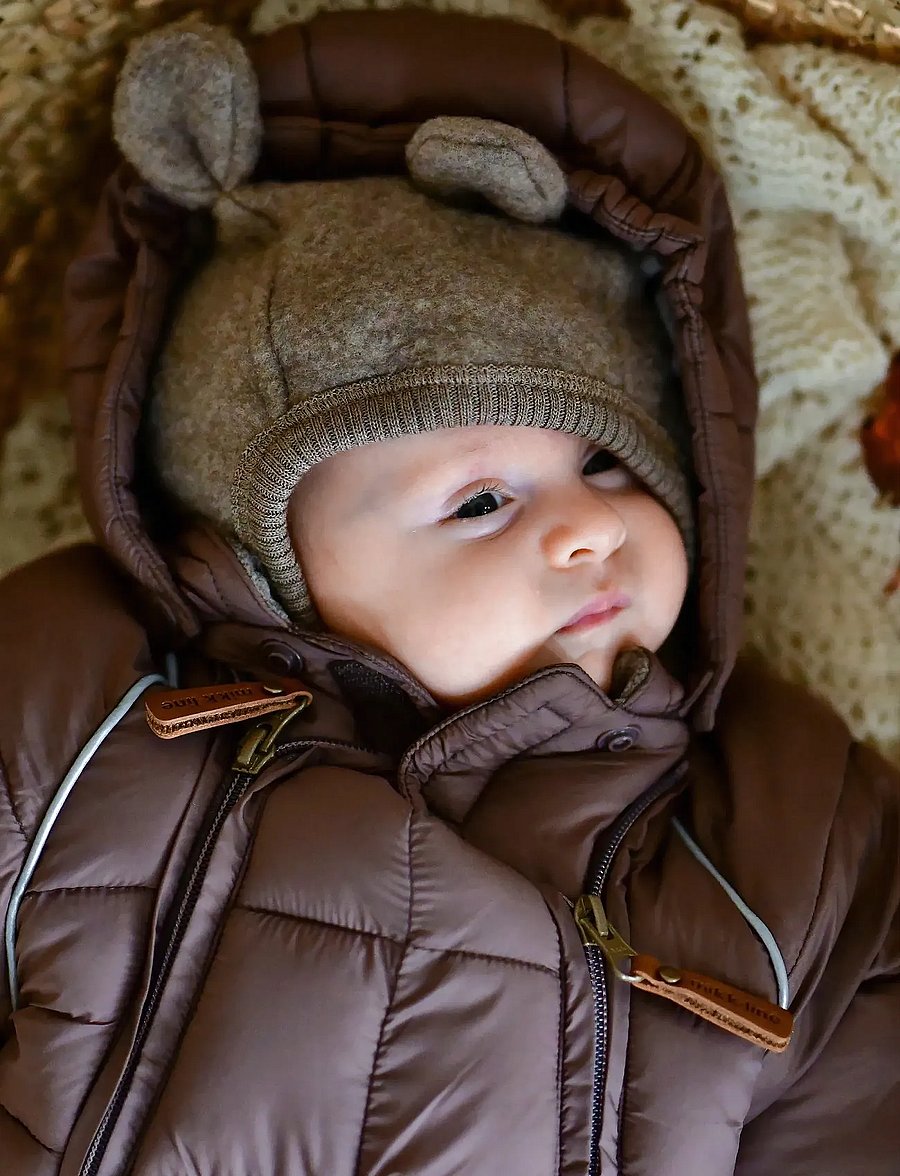 mikk-line - Puff Baby Suit w Acc Rec. - snowsuit - sparrow - 0