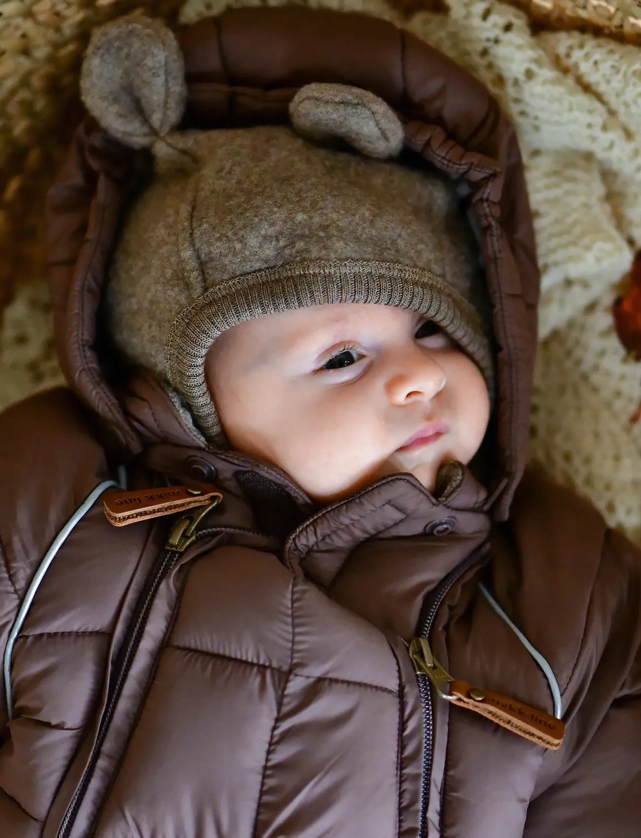 mikk-line - Puff Baby Suit w Acc Rec. - schneeanzug - sparrow - 0