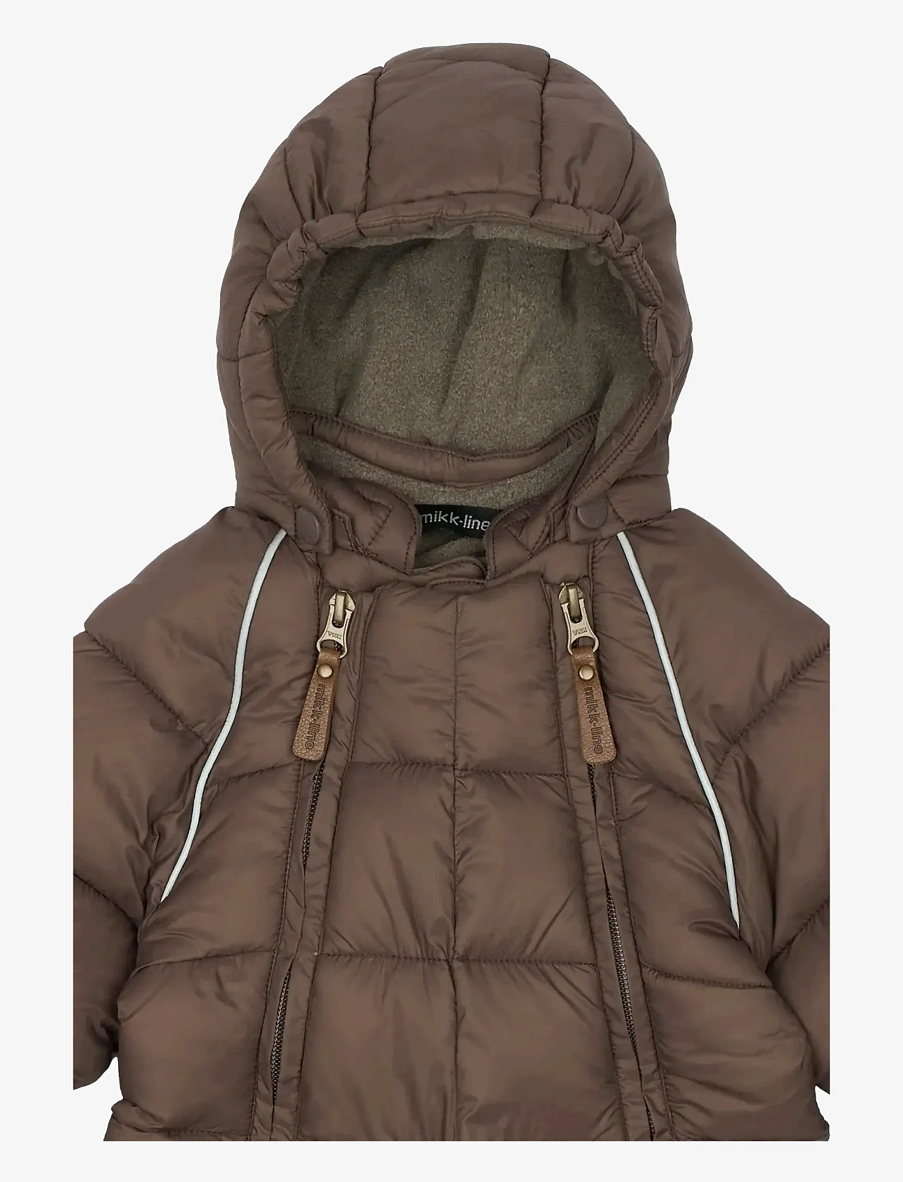 mikk-line - Puff Baby Suit w Acc Rec. - vinteroveraller - sparrow - 4